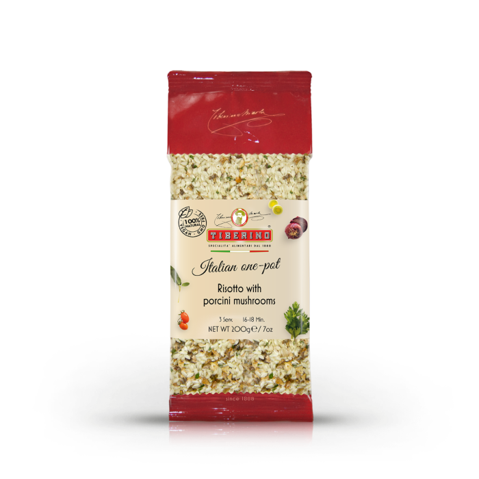 TIBERINO: Pouch Risotto Mushroom, 7 OZ