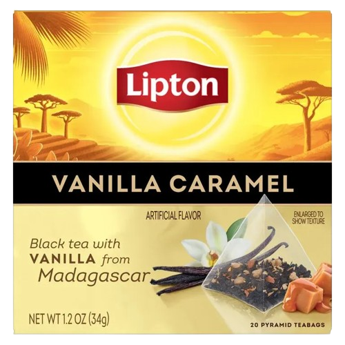 LIPTON: Vanilla Caramel Black Tea, 20 bg