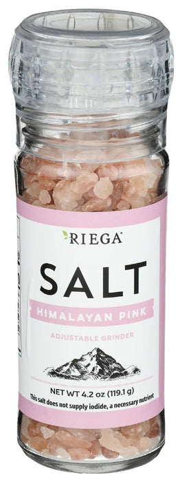 RIEGA: Himalayan Pink Salt Grinder, 4.2 oz