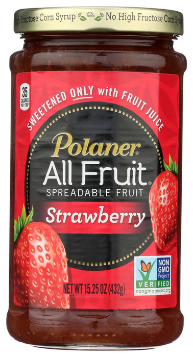 POLANER: Strawberry Spreadable Fruit, 15.25 oz