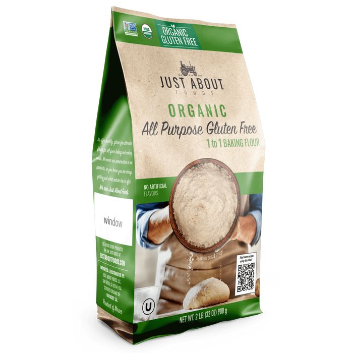JUST ABOUT FOODS: Organic All Purpose Flour, 2 lb