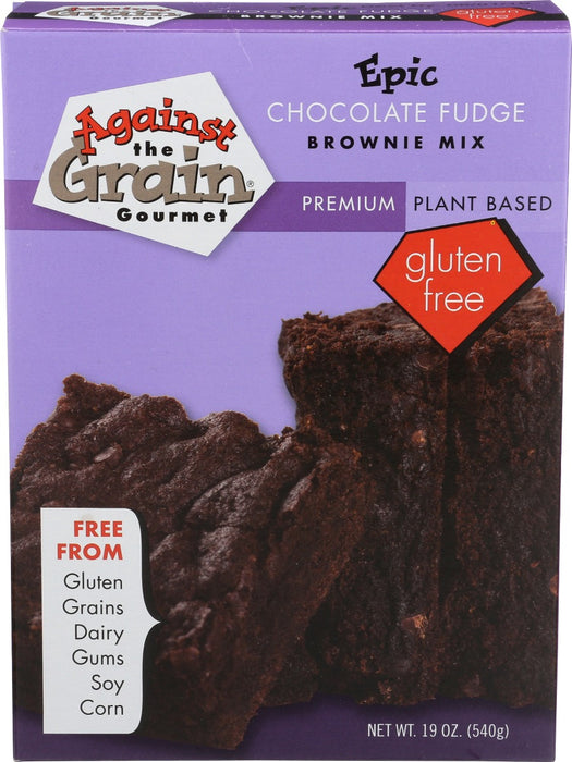 AGAINST THE GRAIN: Epic Chocolate Fudge Brownie Mix, 19 oz