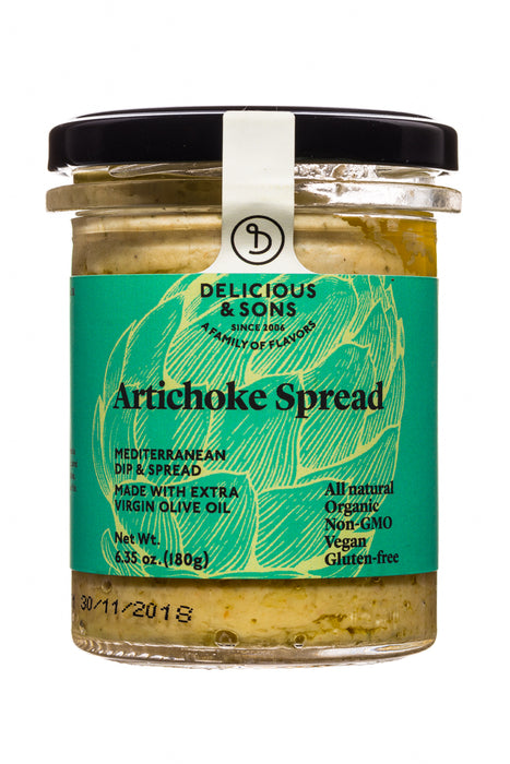 DELICIOUS AND SONS: Organic Artichoke Spread, 6.35 oz