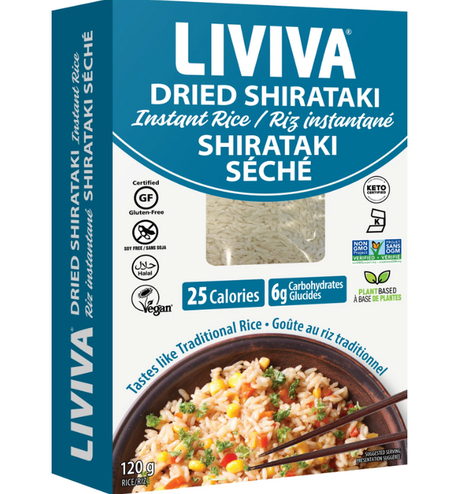 LIVIVA: Shirataki Instant Rice, 4.23 oz