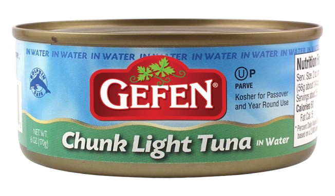 GEFEN: Chunk Light Tuna In Water, 6 oz