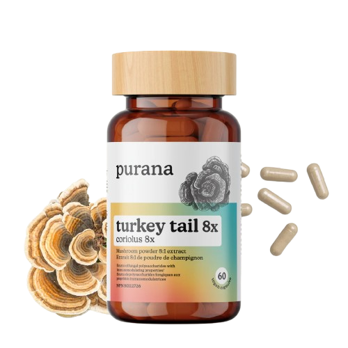 PURANA: Turkey Tail 8 1 Capsules, 60 vc