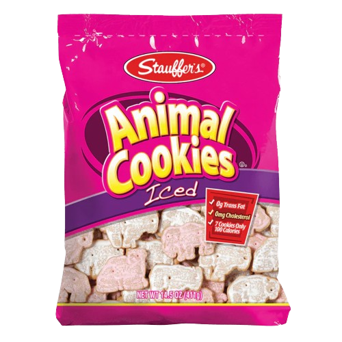 STAUFFER: Animal Cookies Iced, 14.5 oz