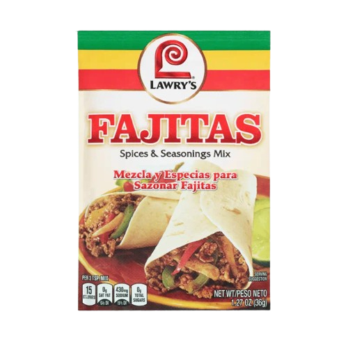 LAWRYS: Fajitas Spices and Seasonings, 1.27 oz