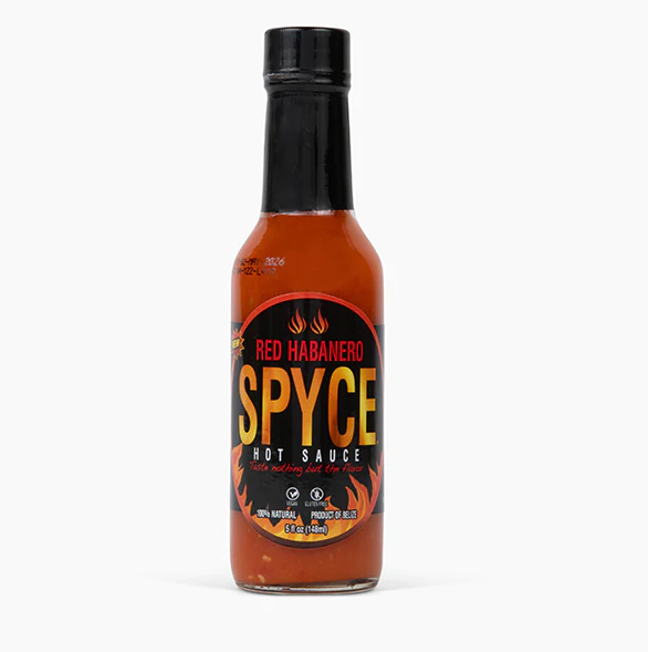 SPYCE HOT SAUCE: Red Habanero Sauce, 5 fo