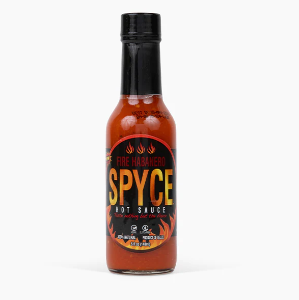 SPYCE HOT SAUCE: Habanero Fire Sauce, 5 fo