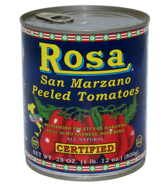 ROSA: Certified San Marzano Italian Peeled Tomatoes, 28 oz