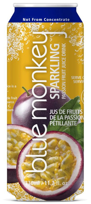BLUE MONKEY: Sparkling Passion Fruit Juice, 11.2 fo