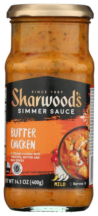 SHARWOODS: Butter Chicken Simmer Sauce, 14.1 oz