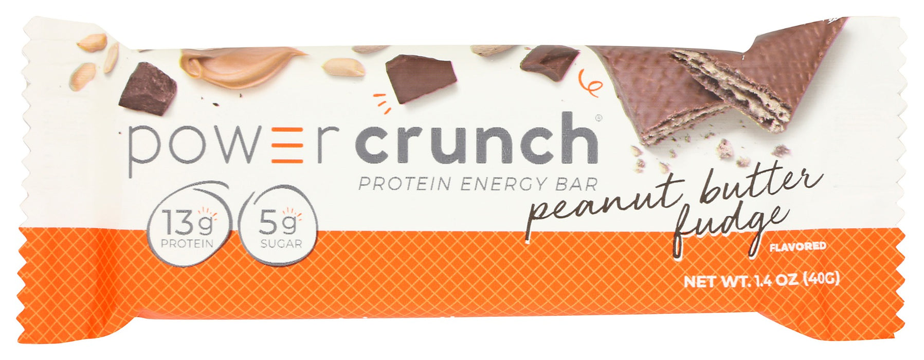 POWER CRUNCH: Peanut Butter Fudge Protein Bar, 40 gm