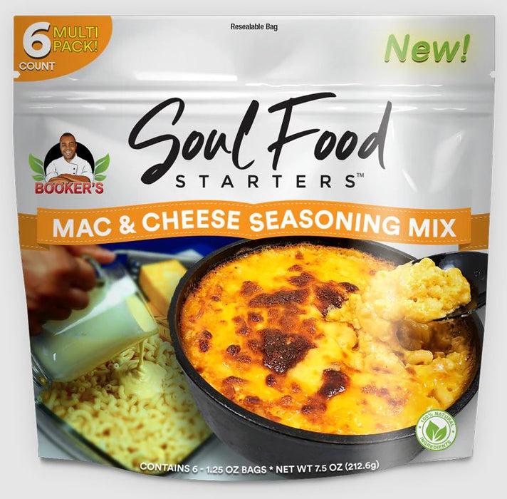 BOOKERS SOUL FOOD STARTERS: Mac And Cheese Seasoning Mix, 7.5 oz