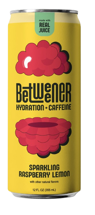 BETWEENER: Hydration Caffeine Raspberry Lemon, 12 fo