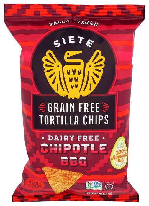 SIETE: Chipotle BBQ Tortilla Chips, 4 oz