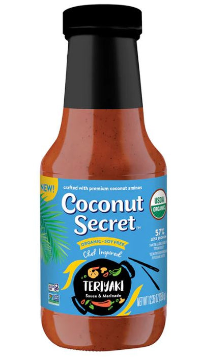 COCONUT SECRET: Teriyaki Asian Sauce, 12.3 fo