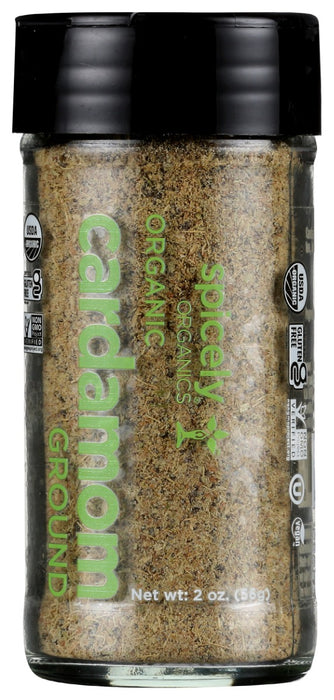 SPICELY ORGANICS: Organic Cardamom Ground Jar, 2 oz