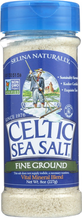 CELTIC: Sea Salt Fine Ground Shaker Jar, 8 oz