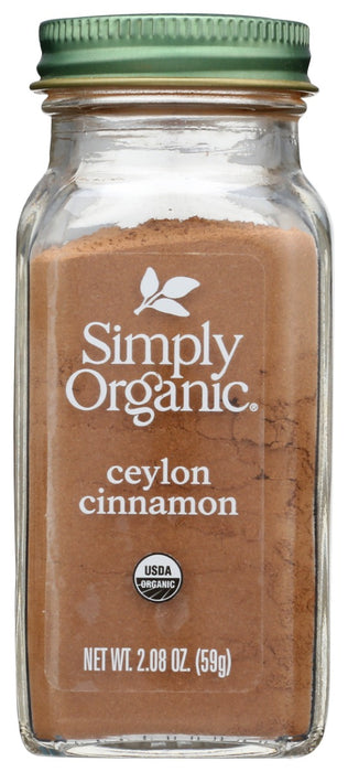 SIMPLY ORGANIC: Ceylon Cinnamon Ground, 2.08 oz