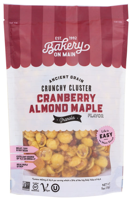 BAKERY ON MAIN: Cranberry Almond Maple Granola, 11 oz
