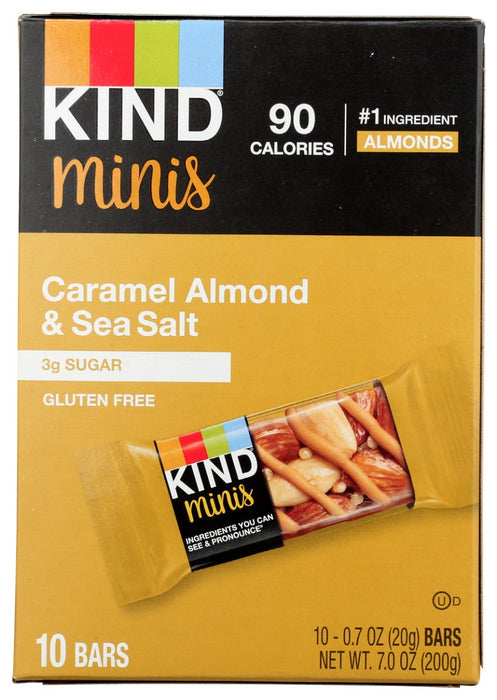 KIND: Caramel Almond and Sea Salt Minis Bars 10Pk, 7 oz