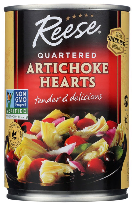 REESE: Quartered Artichoke Hearts, 14 oz