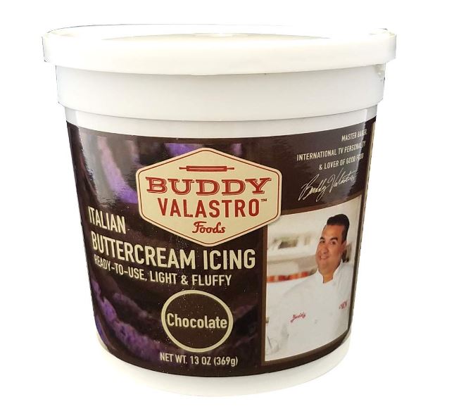 BUDDY VALASTRO: Chocolate Italian Buttercream Icing, 13 oz