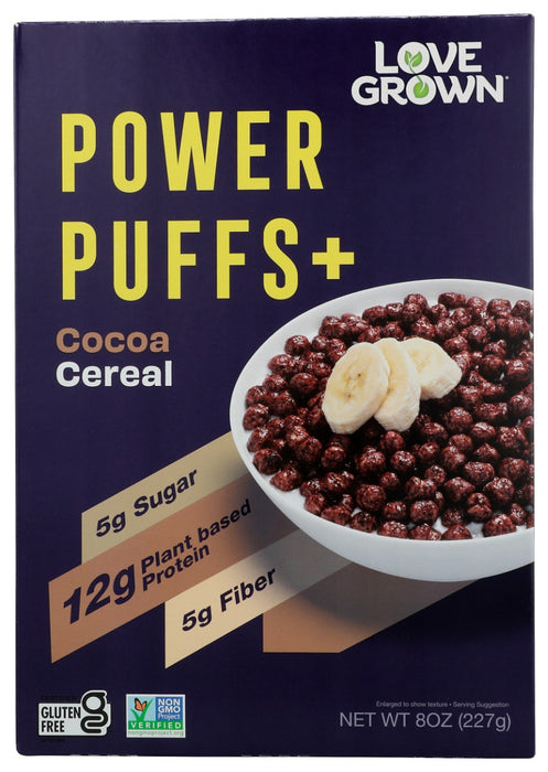 LOVE GROWN: Cocoa Power Puffs Cereal, 8 oz