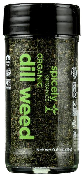 SPICELY ORGANICS: Organic Dill Weed Jar, 0.6 oz