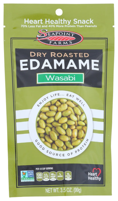 SEAPOINT FARMS: Dry Roasted Edamame Wasabi, 3.5 oz