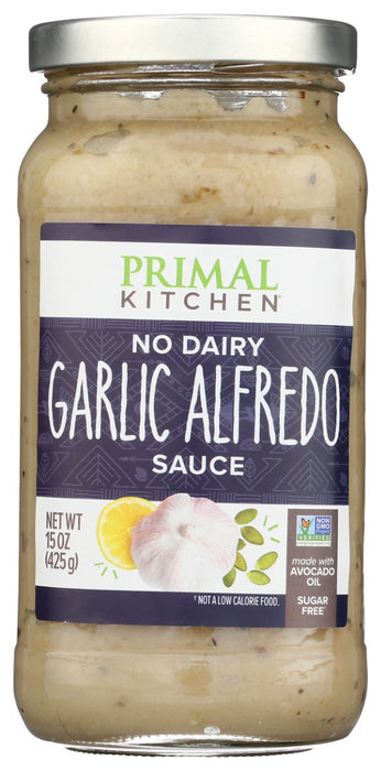 PRIMAL KITCHEN: No Dairy Garlic Alfredo Sauce, 15 oz