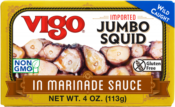 VIGO: Marinade Jumbo Squid, 4 oz