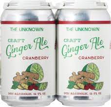 THE UNKNOWN: Soda Ginger Ale 4Pk, 48 fo