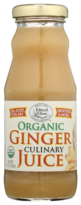 EDWARD & SONS: Organic Culinary Ginger Juice, 7 fo