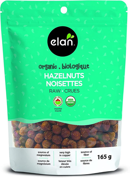 ELAN: Organic Raw Hazelnuts, 5.8 oz