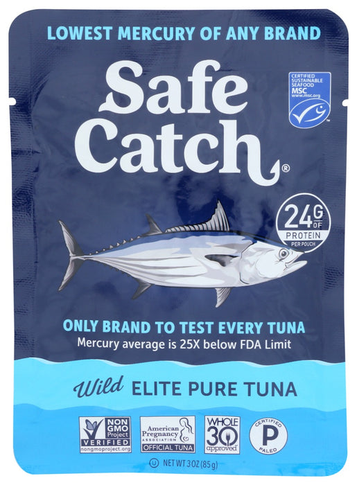 SAFECATCH: Elite Wild Tuna Pouch, 3 oz