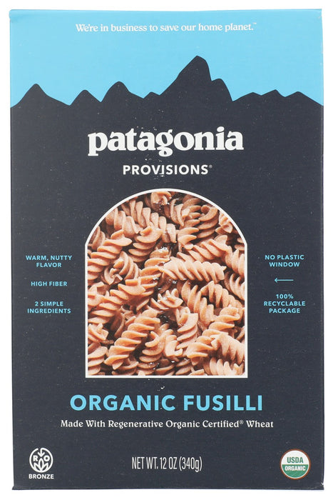 PATAGONIA PROVISIONS: Organic Fusilli Pasta, 12 oz