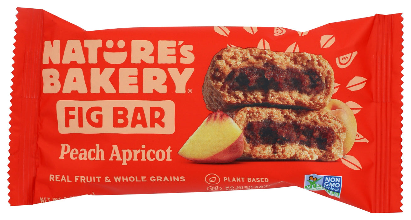 NATURES BAKERY: Whole Wheat Fig Bar Peach Apricot, 2 oz