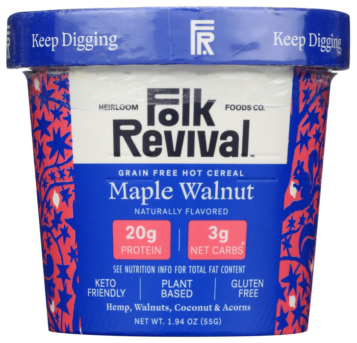 FOLK REVIVAL: Maple Walnut Hot Cereal, 1.94 oz