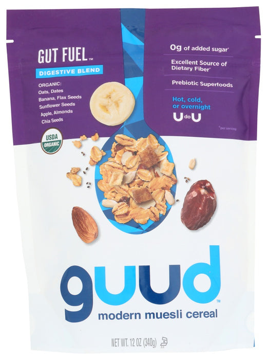 GUUD MODERN CEREAL: Gut Fuel Organic Muesli, 12 oz