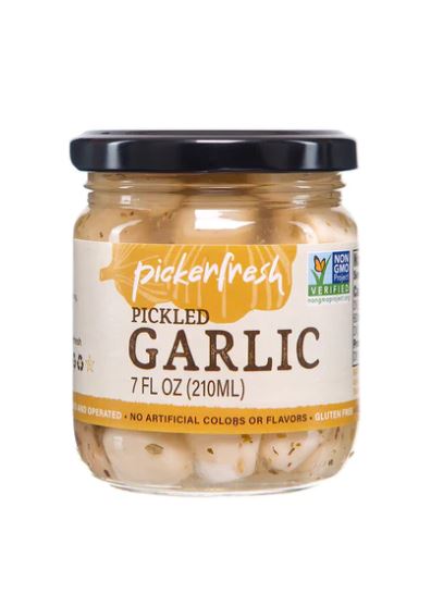 PICKERFRESH: Pickled Garlic, 7 oz