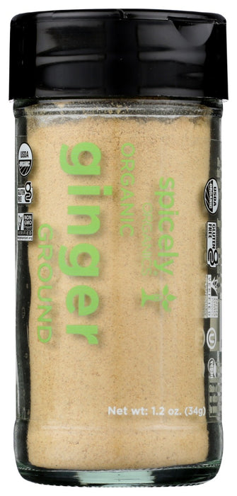 SPICELY ORGANICS: Organic Ginger Ground Jar, 1.2 oz