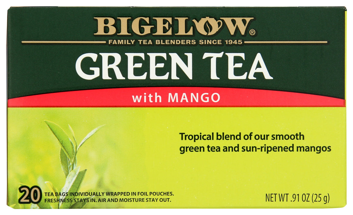 BIGELOW: Green Tea with Mango 20Bg, 0.91 oz