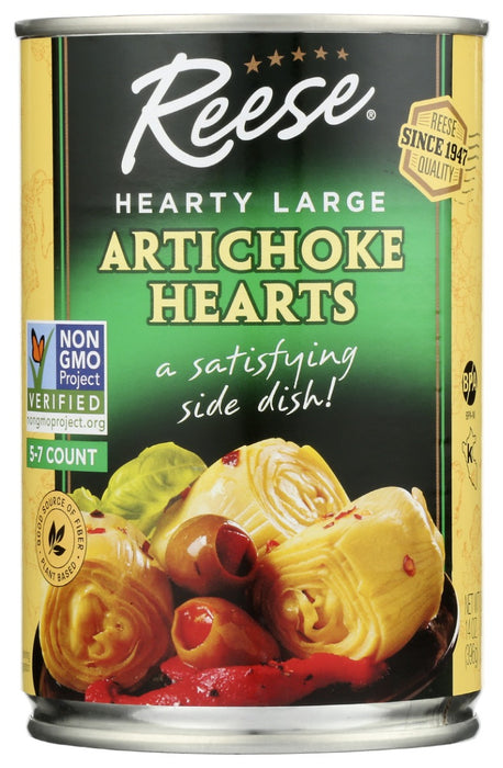 REESE: Hearty Large Artichoke Hearts, 14 oz