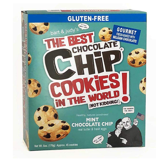 THE BEST CHOC CHIP COOKIE: Mint Chocolate Chip Gluten Free Cookie, 6 oz