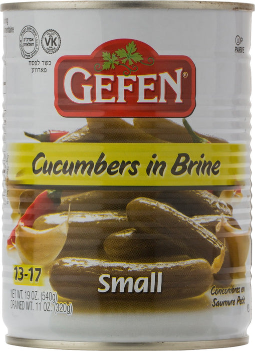GEFEN: Cucumbers Small In Brine, 19 oz