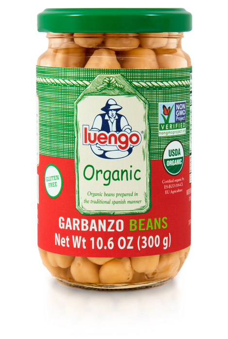LUENGO: Garbanzo Organic Beans, 10.6 oz