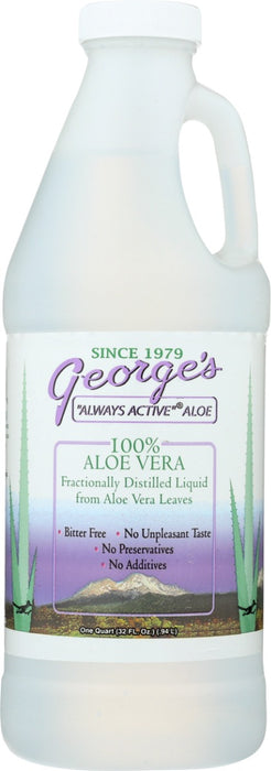 GEORGES: Aloe Vera Distilled Liquid, 32 oz